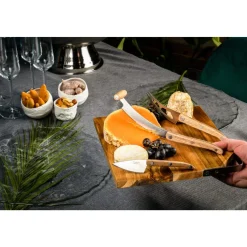 Laguiole Style de Vie Kaasmessen, 3-delig eikenhout