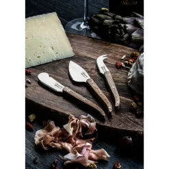 Laguiole Style de Vie Kaasmessen, 3-delig eikenhout