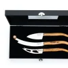 Laguiole Style de Vie Luxury Line V2 Kaasmessenset, olijfhout 3-delig