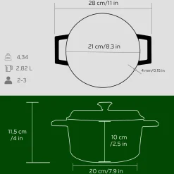 LAVA Premium Braadpan, 20cm groen
