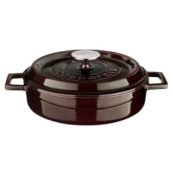 LAVA Premium Braadpan Laag, 28cm aubergine
