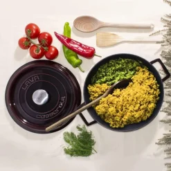 LAVA Premium Braadpan Laag, 28cm aubergine