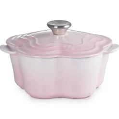 Le Creuset Braadpan Bloem, 20cm shell pink
