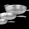 Le Creuset Classic 3-Ply RVS Koekenpannenset, 20+24+28cm
