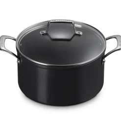 Le Creuset Essential Non-Stick Ceramic Kookpan met Glasdeksel, 24cm