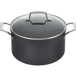 Le Creuset Essential Non-Stick Ceramic Kookpan met Glasdeksel, 20cm