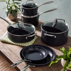 Le Creuset Essential Non-Stick Ceramic Pannenset, 8-delig