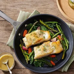 Le Creuset Essential Non-Stick Ceramic Pannenset, 8-delig