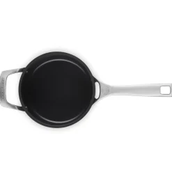 Le Creuset Essential Non-Stick Ceramic Steelpan met Glasdeksel, 16cm