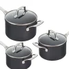Le Creuset Essential Non-Stick Ceramic Steelpannenset, 3-delig
