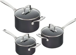 Le Creuset Essential Non-Stick Ceramic Steelpannenset, 3-delig