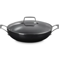 Le Creuset Essential Non-Stick Ceramic Provençaalse Sauteerpan met Glasdeksel, 28cm