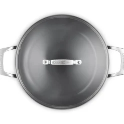 Le Creuset Essential Non-Stick Ceramic Provençaalse Sauteerpan met Glasdeksel, 28cm