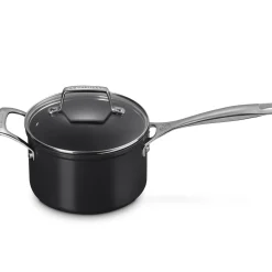 Le Creuset Essential Non-Stick Ceramic Steelpan met Glasdeksel, 20cm