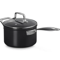 Le Creuset Essential Non-Stick Ceramic Steelpan met Glasdeksel, 20cm