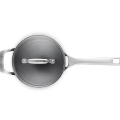Le Creuset Essential Non-Stick Ceramic Steelpan met Glasdeksel, 20cm