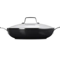 Le Creuset Essential Non-Stick Ceramic Provençaalse Sauteerpan met Glasdeksel, 30cm