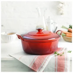 Le Creuset Faitout Braadpan, 28cm kersenrood
