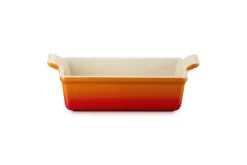 Le Creuset Heritage Bakvorm Aardewerk, 23x14,5cm oranjerood