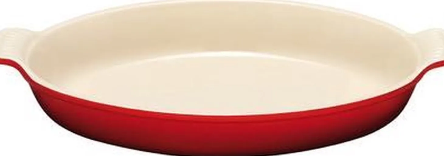 Le Creuset Heritage Ovenschaal Ovaal, 28cm kersenrood
