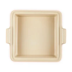 Le Creuset Heritage Ovenschaal met Deksel Vierkant, 23cm oranjerood