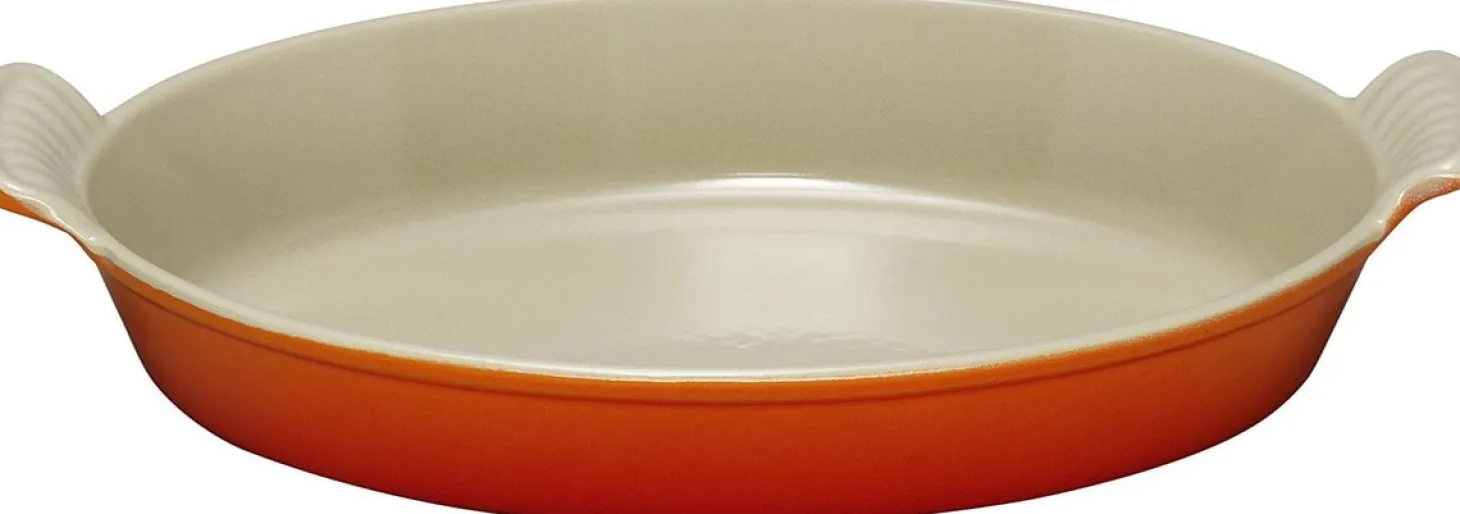 Le Creuset Heritage Ovenschaal Ovaal, 28cm oranjerood