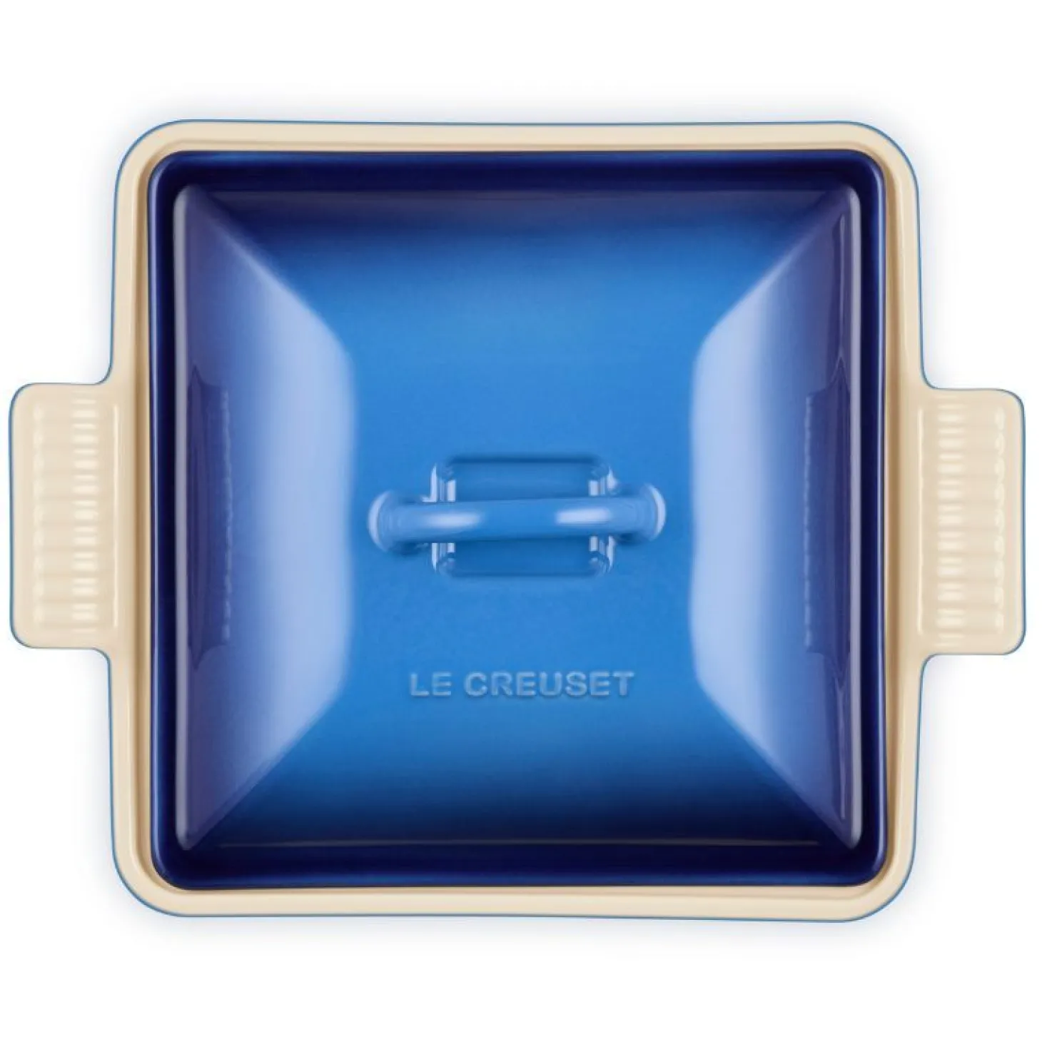 Le Creuset Heritage Ovenschaal met Deksel Vierkant, 23cm azure