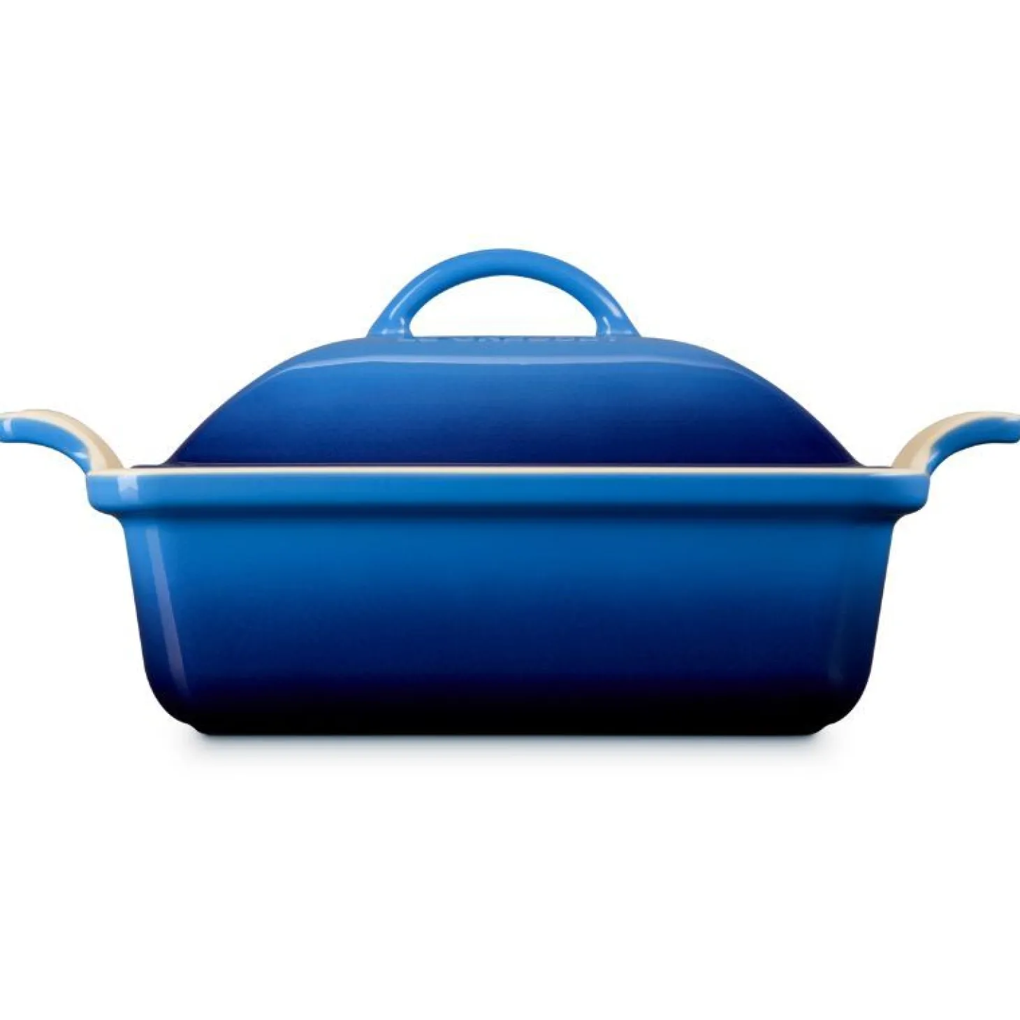 Le Creuset Heritage Ovenschaal met Deksel Vierkant, 23cm azure