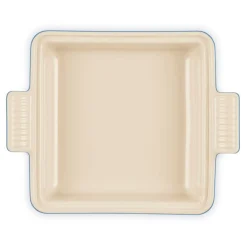 Le Creuset Heritage Ovenschaal met Deksel Vierkant, 23cm azure