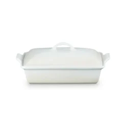 Le Creuset Heritage Ovenschaal met Deksel Rechthoekig, 33cm meringue