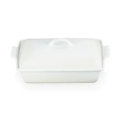 Le Creuset Heritage Ovenschaal met Deksel Rechthoekig, 33cm meringue