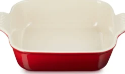 Le Creuset Heritage Ovenschaal Vierkant, 23x23cm kersenrood