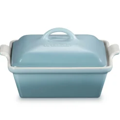Le Creuset Heritage Ovenschaal met Deksel Vierkant, 23cm sea salt
