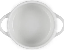 Le Creuset Holly Collection Mini Cocotte met Deksel, 10cm white