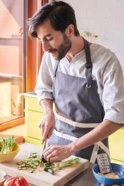 Le Creuset Keukenschort, flint