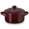 Le Creuset Mini Cocotte met Deksel, 10cm garnet
