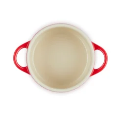 Le Creuset Mini Cocotte met hartvormige dekselknop, 10cm kersenrood