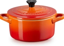 Le Creuset Mini Cocotte met Deksel, 14cm oranjerood