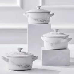 Le Creuset Mini Cocotte met Deksel, 10cm marble