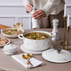 Le Creuset Mini Cocotte met Deksel, 10cm marble
