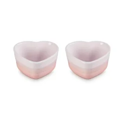 Le Creuset Ramekin Hart Set, shell pink 2st