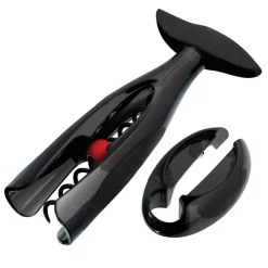 Le Creuset Screwpull Kurkentrekker met Capsulesnijder GS-200, zwart