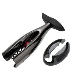 Le Creuset Screwpull Kurkentrekker met Capsulesnijder GS-300, nikkel