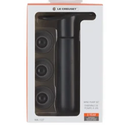 Le Creuset Screwpull Wijnpomp met 3 Stoppers WA-137, matzwart