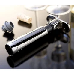 Le Creuset Screwpull Wijnpomp met 3 Stoppers WA-137, nikkel