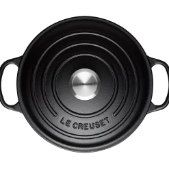 Le Creuset Signature Braadpan Laag, 24cm mat zwart