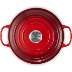 Le Creuset Signature Braadpan Provencaals, 24cm kersenrood