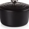 Le Creuset Signature Braadpan Hoog, 24cm mat zwart