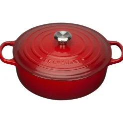 Le Creuset Signature Braadpan Laag, 30cm kersenrood