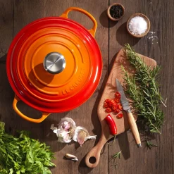 Le Creuset Signature Braadpan, 26cm oranjerood